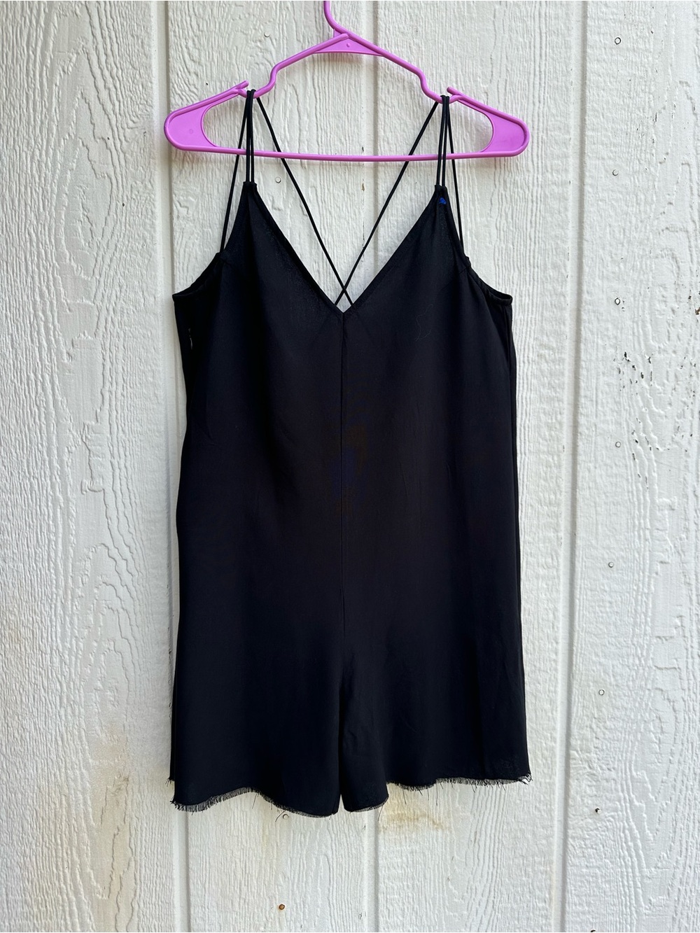 Black Strappy Romper – Size Small